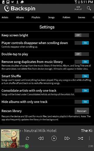 Backspin Music Player screenshot 16