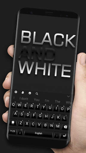 Tema Keyboard Hitam dan Putih screenshot 1
