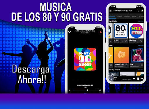 Musik der 80er und 90er Jahre kostenlos screenshot 1