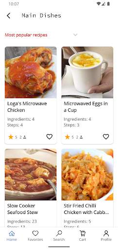 Microwave Recipes screenshot 2