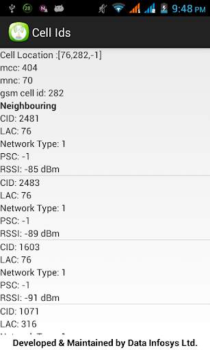 Cell Id screenshot 2