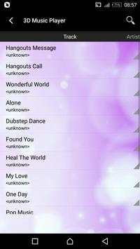 3D Music Player screenshot 1