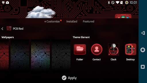 PCB Red ⁞ TSF Shell 3 Theme screenshot 9