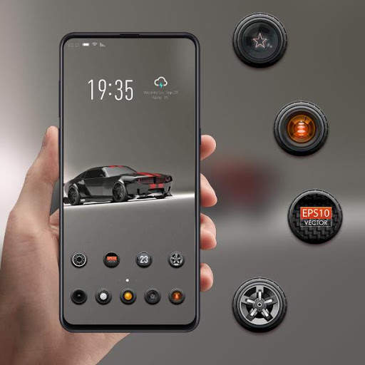 Bright light Black sport car theme V11 pro screenshot 1