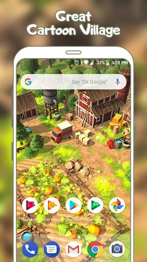 Cartoon Village - Live Wallpaper screenshot 1