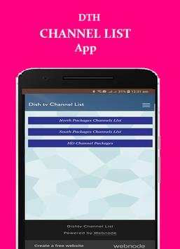 Dish Tv Channel List & Packages screenshot 1