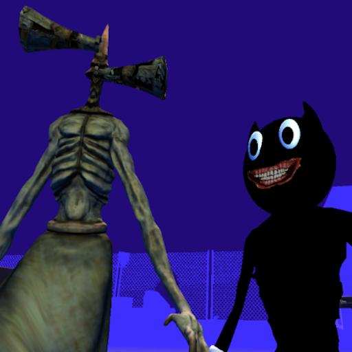 A Cartoon Cat &amp; Mad Siren Head Night icon