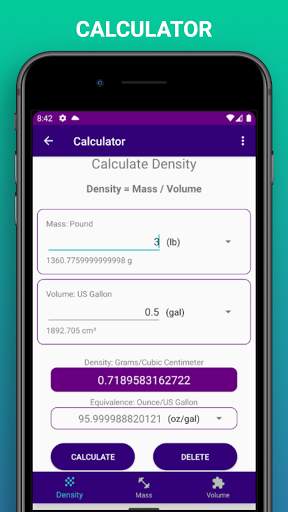 Density Mass Volume screenshot 5