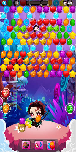 Nezuko Tanjiro Candy Bubble Shooter Rescue screenshot 3