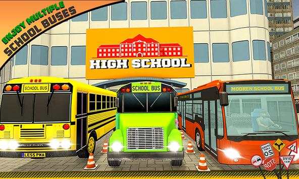High School Bus Driving SIM Summer Camp Mania 2018 screenshot 3