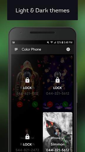Color Call - Call screen themes, Led flash screenshot 2