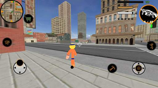 Naru Stickman Rope Hero Ninja Gangstar Crime Fight screenshot 4