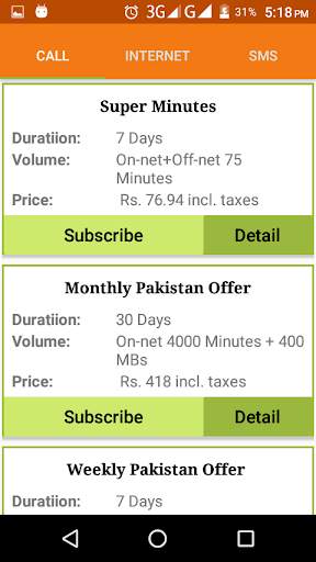Sim Packages screenshot 6