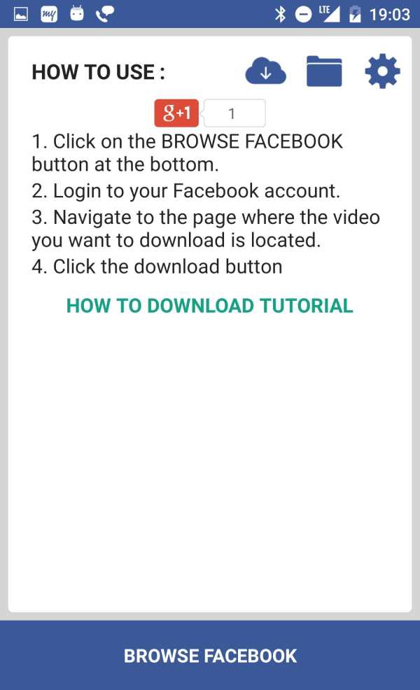 Video Downloader for Facebook screenshot 1