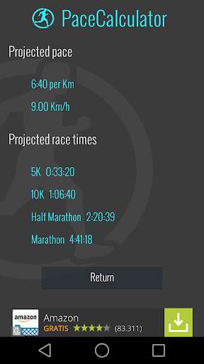 Pace Calculator screenshot 3