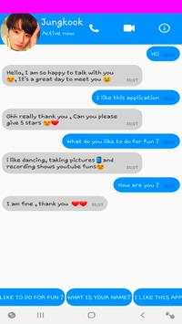 BTS Fake Messenger : Jungkook screenshot 2
