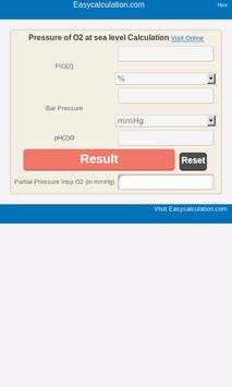 PO2 at Sea Level Calculator 2 تصوير الشاشة