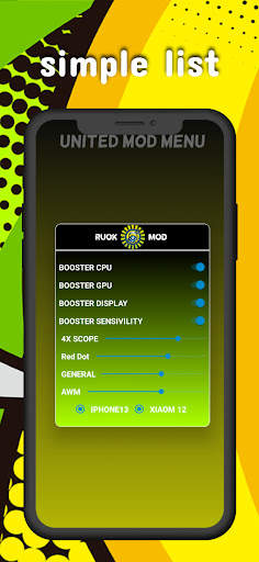 UNITED MOD MENU HAK screenshot 3