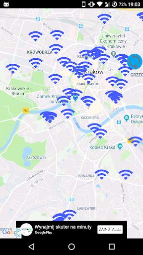 Free Map of WiFi Cracow screenshot 2