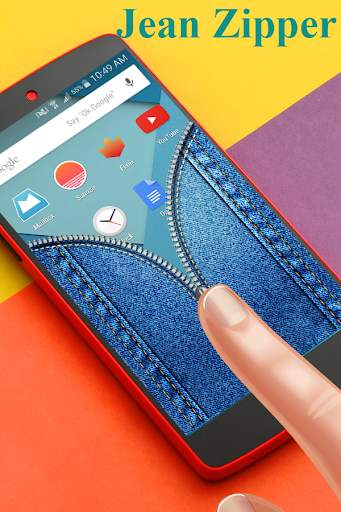 Jean Zipper Lock Screen screenshot 2