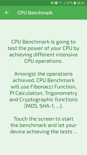 CPU Benchmark скриншот 2