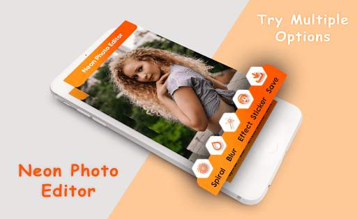 Neon photo editor screenshot 1