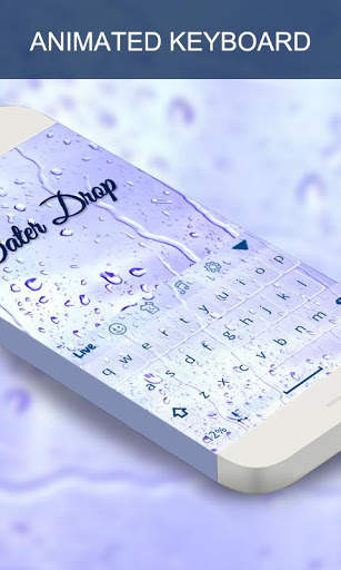Waterdrop Live Keyboard Theme screenshot 1