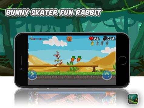 Funny Bunny Skater Run screenshot 2