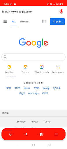 Rcent Browser - Earn cash by browsing sites screenshot 1