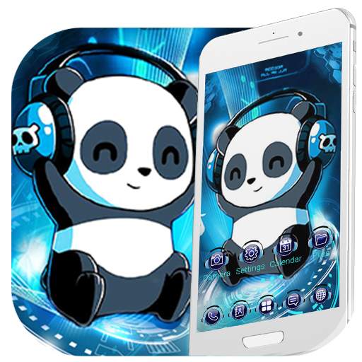Music Tech Panda Launcher Theme Live HD Wallpapers 1.0