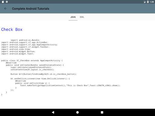 Complete Android Tutorials скриншот 13