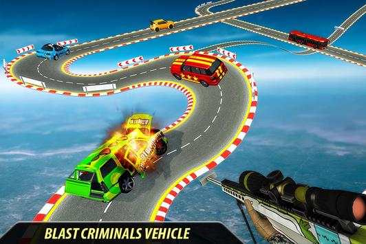 Mega Ramp Car Shooting Strike: Highway Shooter screenshot 12