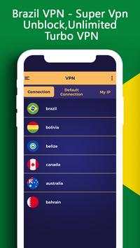 Brazil VPN - Super Vpn Unblock,Unlimited Turbo VPN screenshot 1