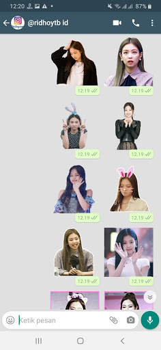 Stiker WA Jennie Blackpink for WAStickerApps screenshot 1