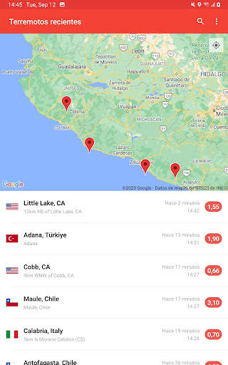 Mis Alertas de Terremotos screenshot 6