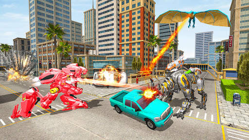 Dino Robot Transform Car Games screenshot 1
