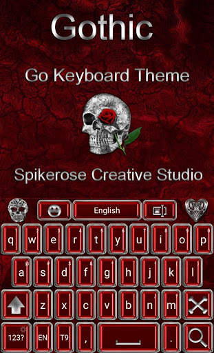 FREE Gothic Go Keyboard theme screenshot 1