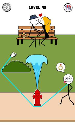 Stickman Thief Puzzle IQ Games screenshot 2