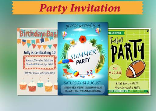 Party Invitation Card Maker screenshot 2
