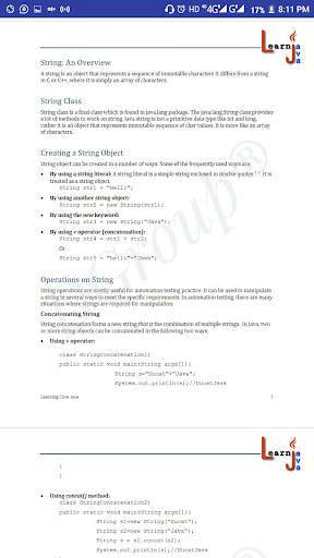 Learn Java Core : Complete E-Book screenshot 2