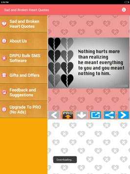 Sad Broken Heart Photos Quotes screenshot 9