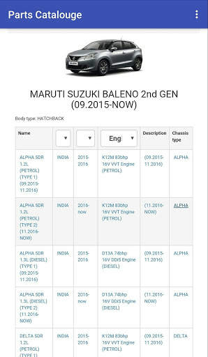 Parts Catalogue screenshot 3