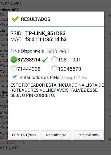 Wifi WPS Plus (Português) screenshot 2