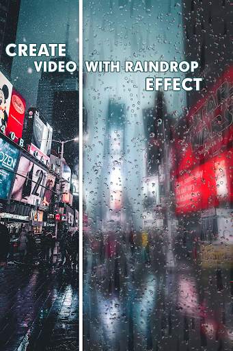 Rain Effect Video Maker and li screenshot 2
