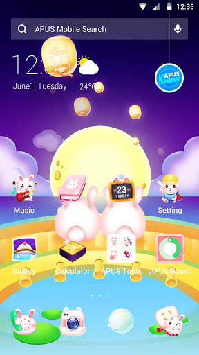 Rabbits-APUS Launcher theme screenshot 1