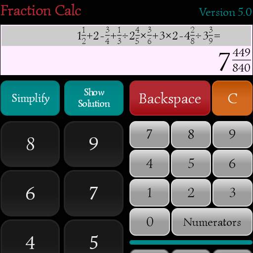 Fraction Calc - Fraction Calculator 9.0
