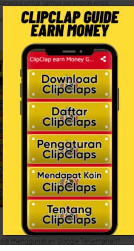 clipclaps App Earn Money Free Guide स्क्रीनशॉट 1