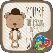 ikon Cartoon Bear GO Launcher Theme
