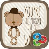 Cartoon Bear GO Launcher Theme 2.0