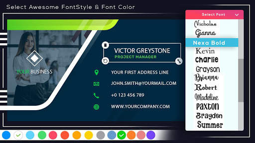 Business Card Maker screenshot 1